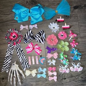 Hair Bows | 35pcs | Assorted Colors, Sizes and Styles | Bulk Bows